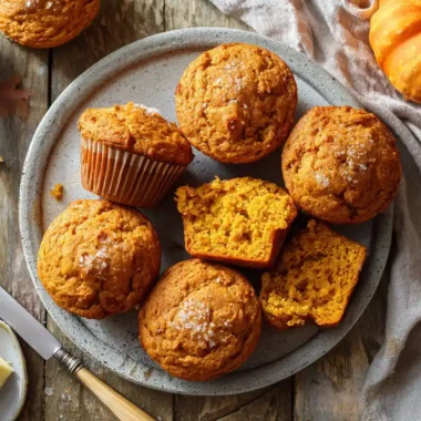 Classic Pumpkin Muffins That Stay Moist for Days (Here’s the Secret) 8 homemade classic pumpkin muffins with fall spicesMoist homemade pumpkin muffins with fall spices