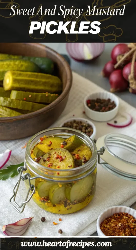 How to Make Spicy Mustard Pickles Recipe in 5 Easy Steps 1 spicy mustard pickles recipe