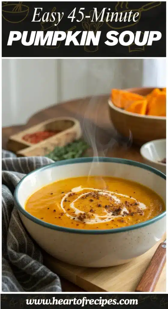 Easy 45-Minute Pumpkin Soup I'm Making Again and Again This Fall 3 Bulk 1 Title1 64 compressed