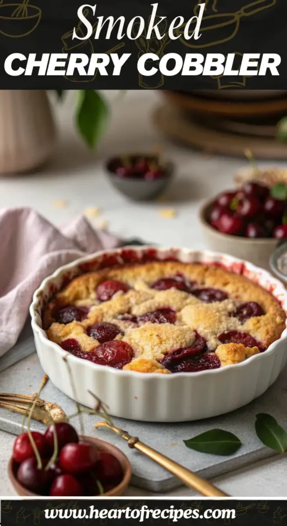 Smoked Cherry Cobbler I'm Obsessed With This Easy Summer Dessert 1 Bulk 1 Title1 78 compressed 1