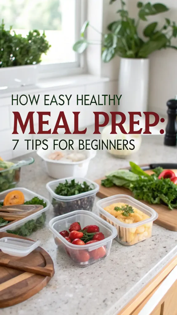 How Easy Healthy Meal Prep: 7 Tips for Beginners 1 Easy Healthy Meal Prep