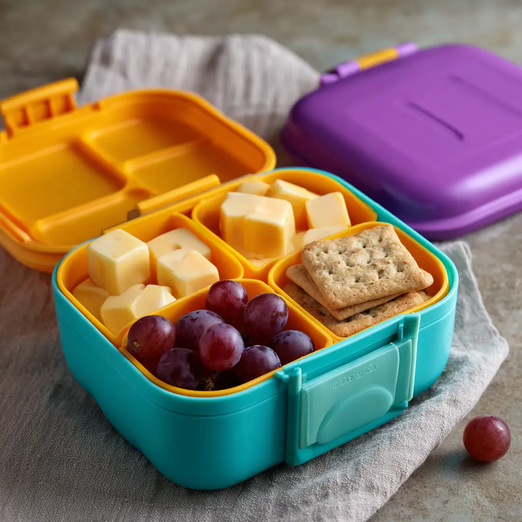How 10 Simple Lunch Ideas for Kids Can Make Your Life Easier 3 u3316835771 3 compartment lunchbox with cheese cubes grapes a 9cfe54a2 2b4b 41af 84ab 62d1d732e797 0 compressed