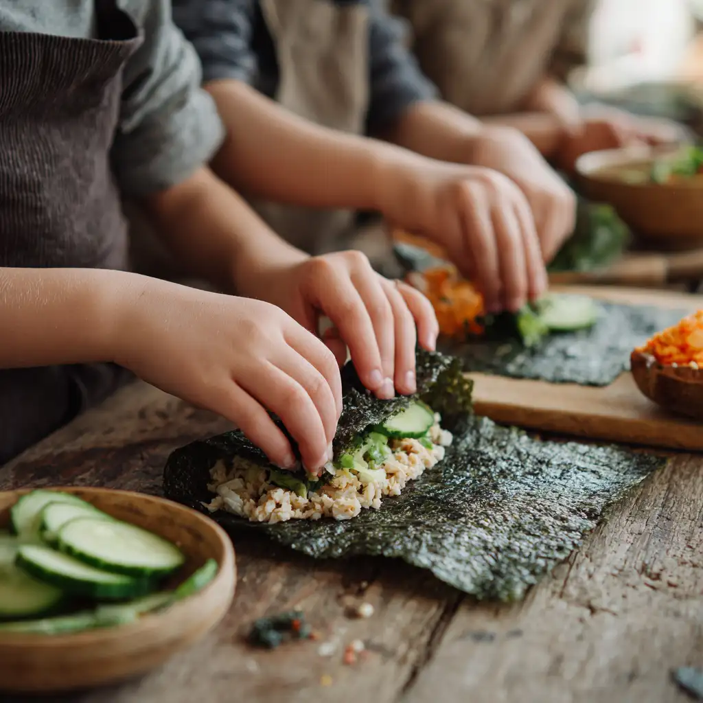Best 5 Lunch Ideas to Pack for School That Kids Will Love 3 u3316835771 Close up of hands rolling brown rice chicken and 3e006490 53c3 4052 9a60 17133a00af55 1 compressed