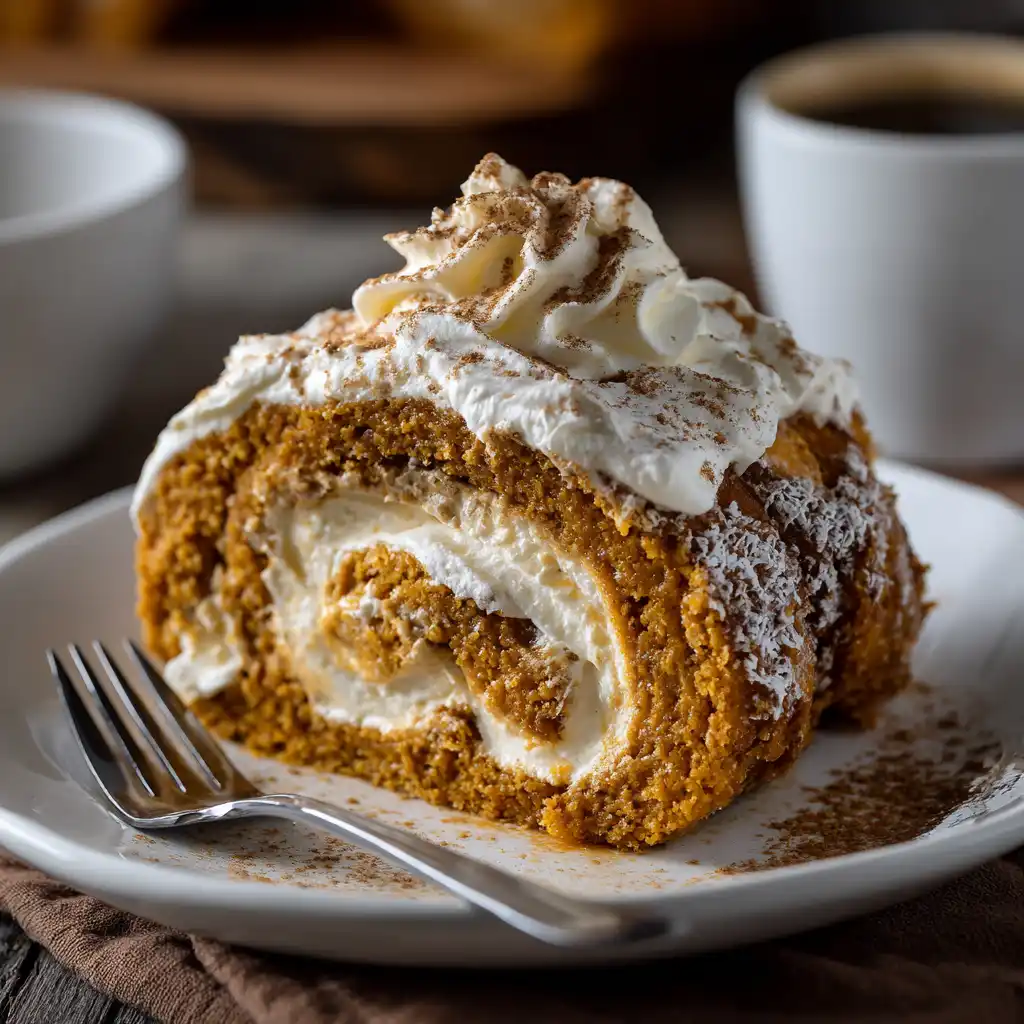 Creamy Pumpkin Spice Roll Cake I’m obsessed with this fall dessert 1 u3316835771 Creamy Pumpkin Spice Roll Cake v 7 5501af97 2ce8 4d04 989a 8a76ef35a6fc 1 compressed