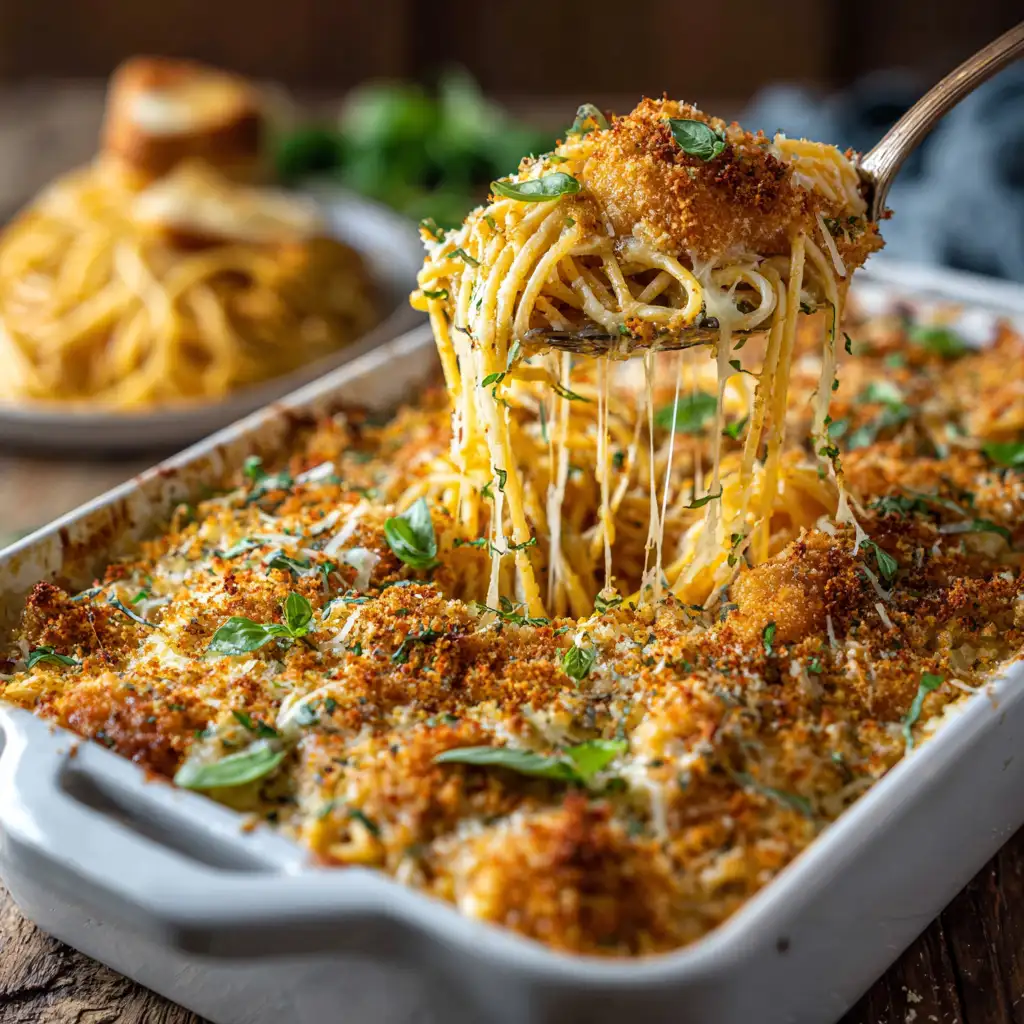 Baked Chicken Parmesan Casserole I'm making these for the 3rd time THIS week 1 u3316835771 Golden bubbly baked chicken parmesan casserole fr a0f21702 8f69 48a4 9685 f3850034399e 3 compressed