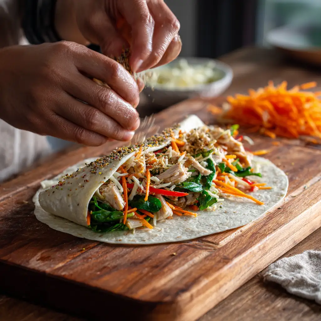 How "School Lunch Inspo Healthy" Makes 5 Nutritious Meals! 1 u3316835771 Hands assembling a wrap on a cutting board grille 2f676bcc 838b 44b1 8a6d 3996c5115974 1 compressed