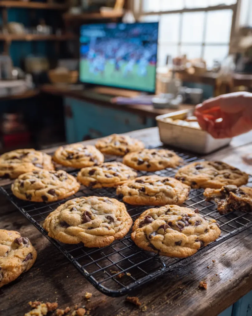 Easy Tailgate Food I'm Obsessed With for Every Game Day 1 u3316835771 Homemade chocolate chip cookies cooling on a wire 6731b4dc 52db 455b ae98 05b924ef1c93 2 compressed