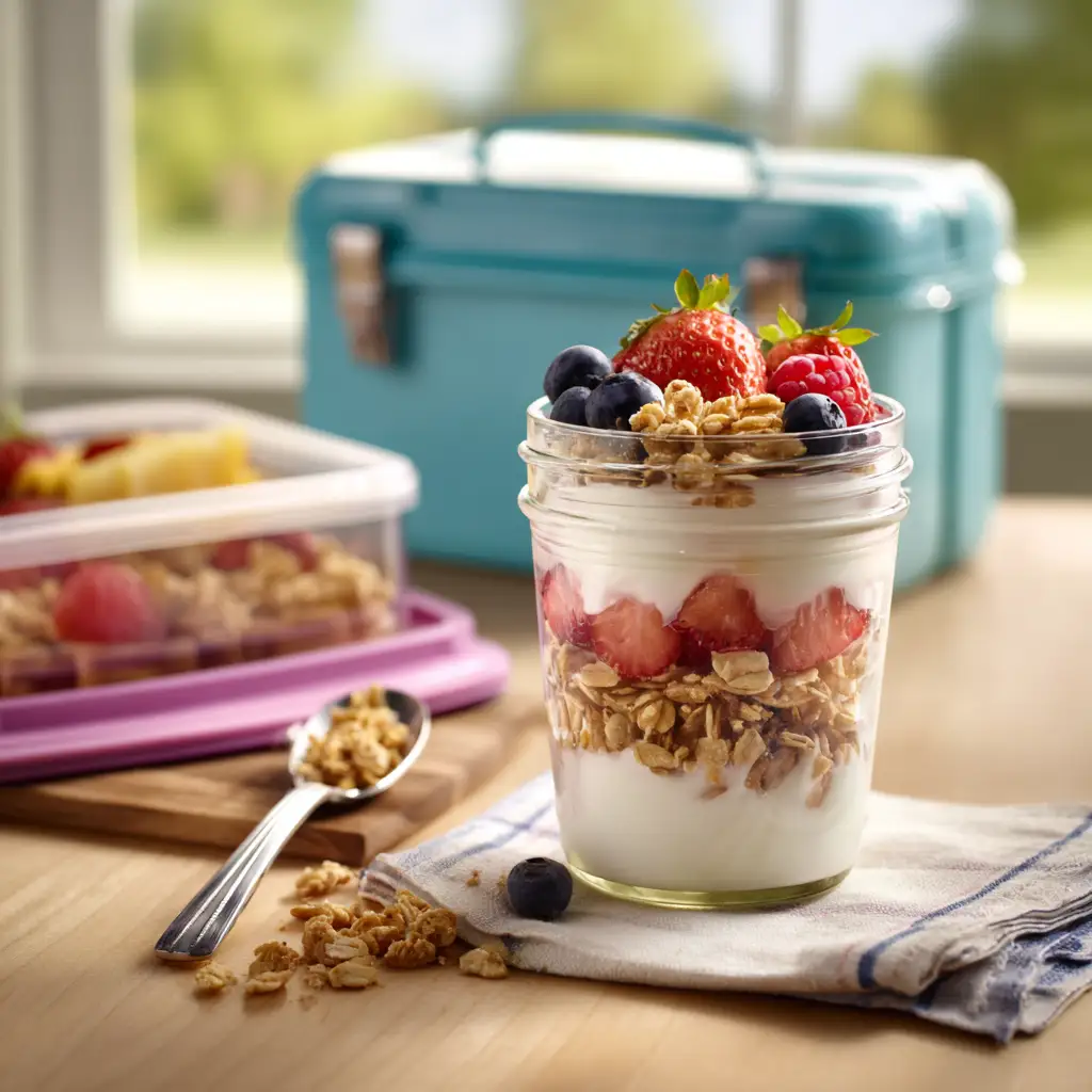 Best 7 Cold School Lunch Ideas for Picky Eaters 8 u3316835771 Kid size jar or cup filled with Greek yogurt gran 7c723a1a a75a 4e55 bb2e 2509abe83be6 0 compressed