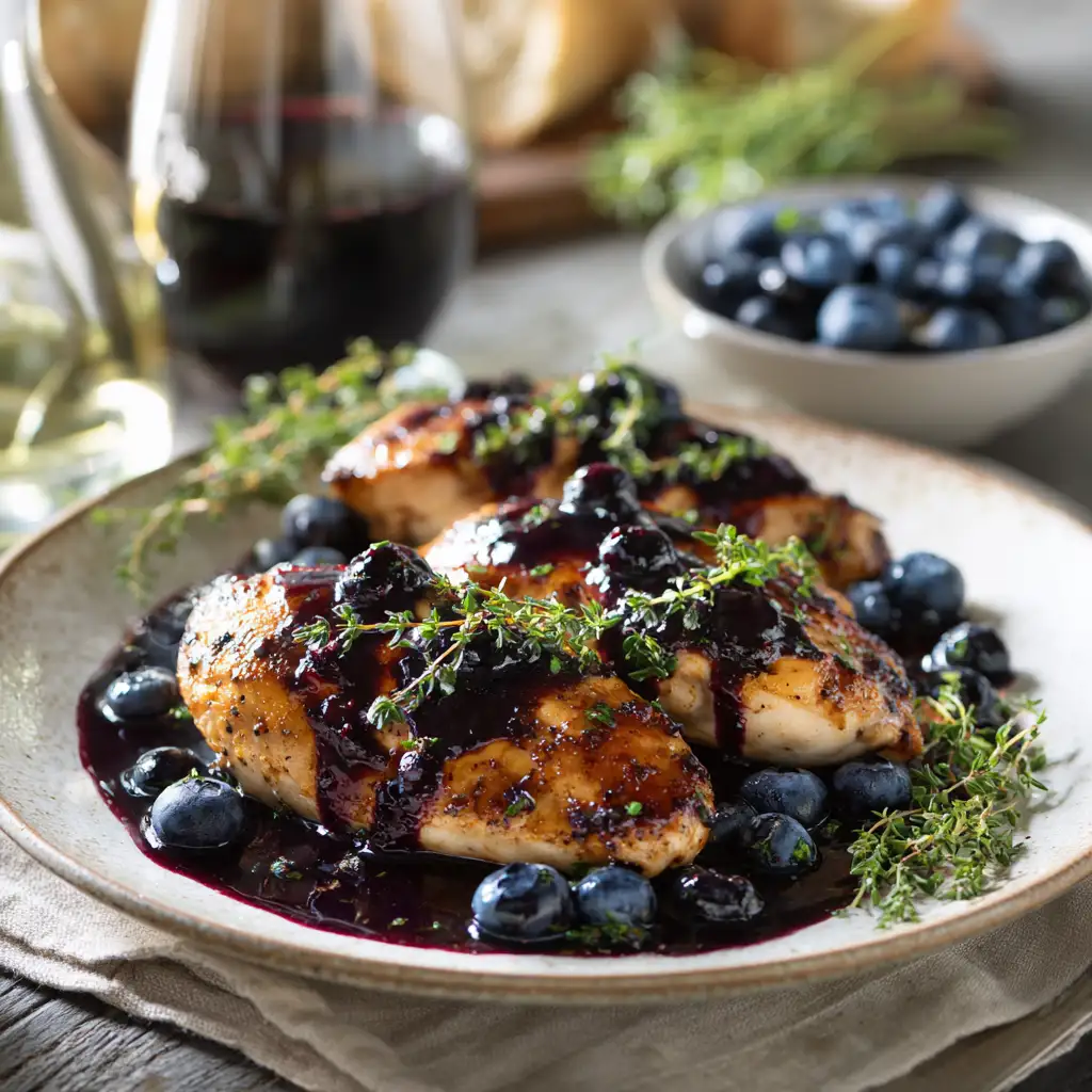 I’m obsessed with this blueberry chicken recipe right now 1 u3316835771 Overhead and 45 angle mix Juicy golden brown chic c0affd8b 5cf3 478a aaf2 8737c46cbcec 3 compressed