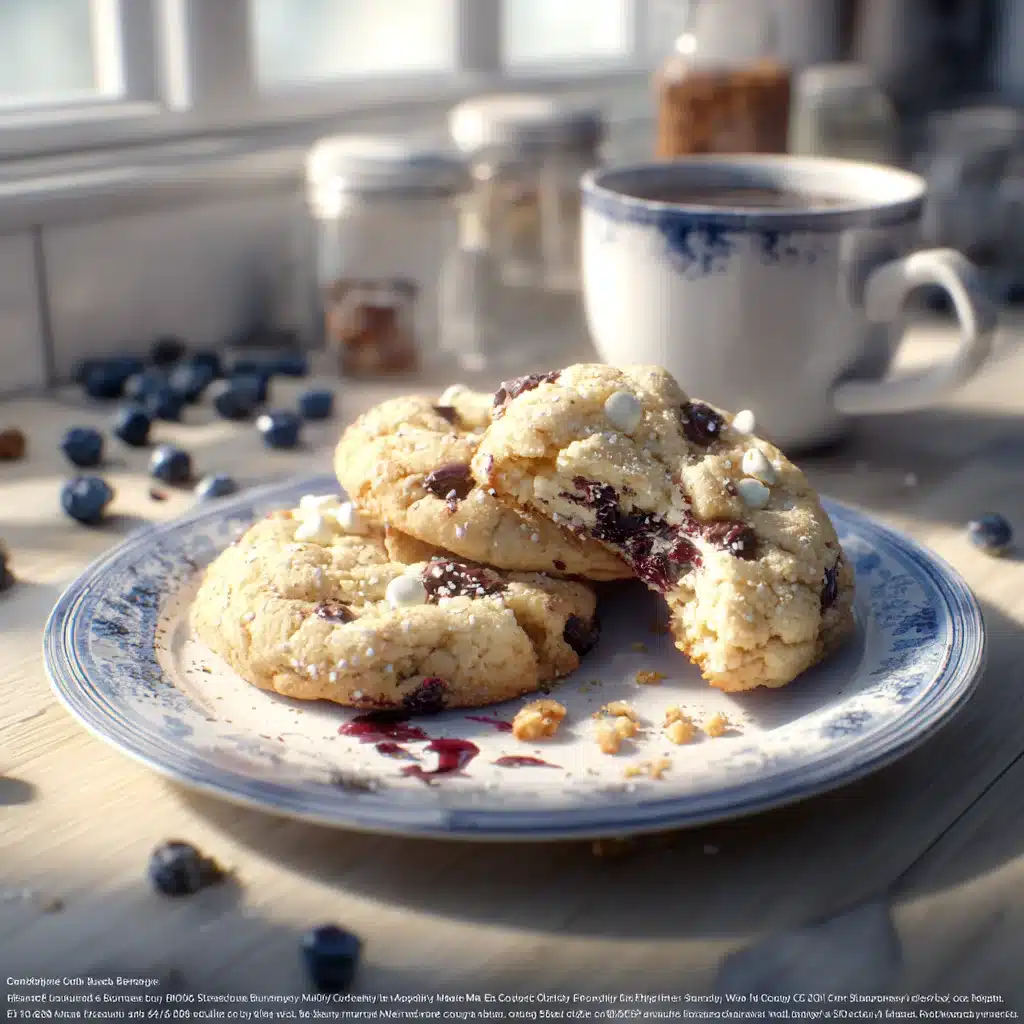 Blueberry White Chocolate Chip Cookies I’m Making on Repeat 1 u3316835771 Prompt A casual plate of blueberry white chocolat 65f6edfa 05cc 4f43 990d a4dc013d2f60 1 compressed