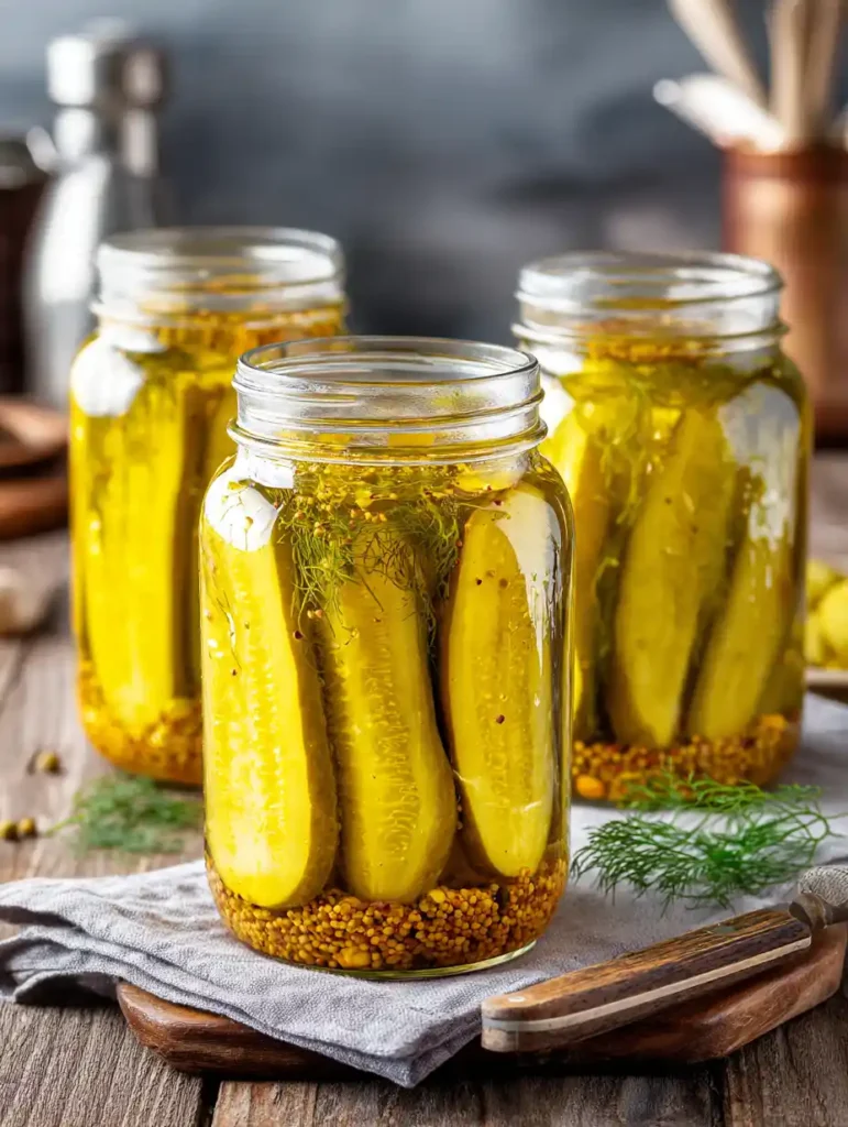 How To Make Sour Mustard Pickles Recipe Canning in 5 Steps 2 sour mustard pickles recipe canning
