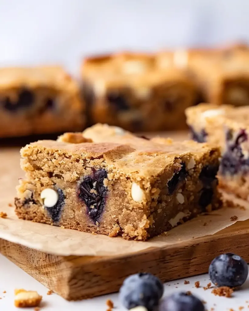 Chewy Blondies I’m Obsessed With This Gooey Easy Dessert 2 u3316835771 Square of golden blondie with visible blueberries c34b479b 7b99 4065 84d2 0351b18c9122 0 compressed