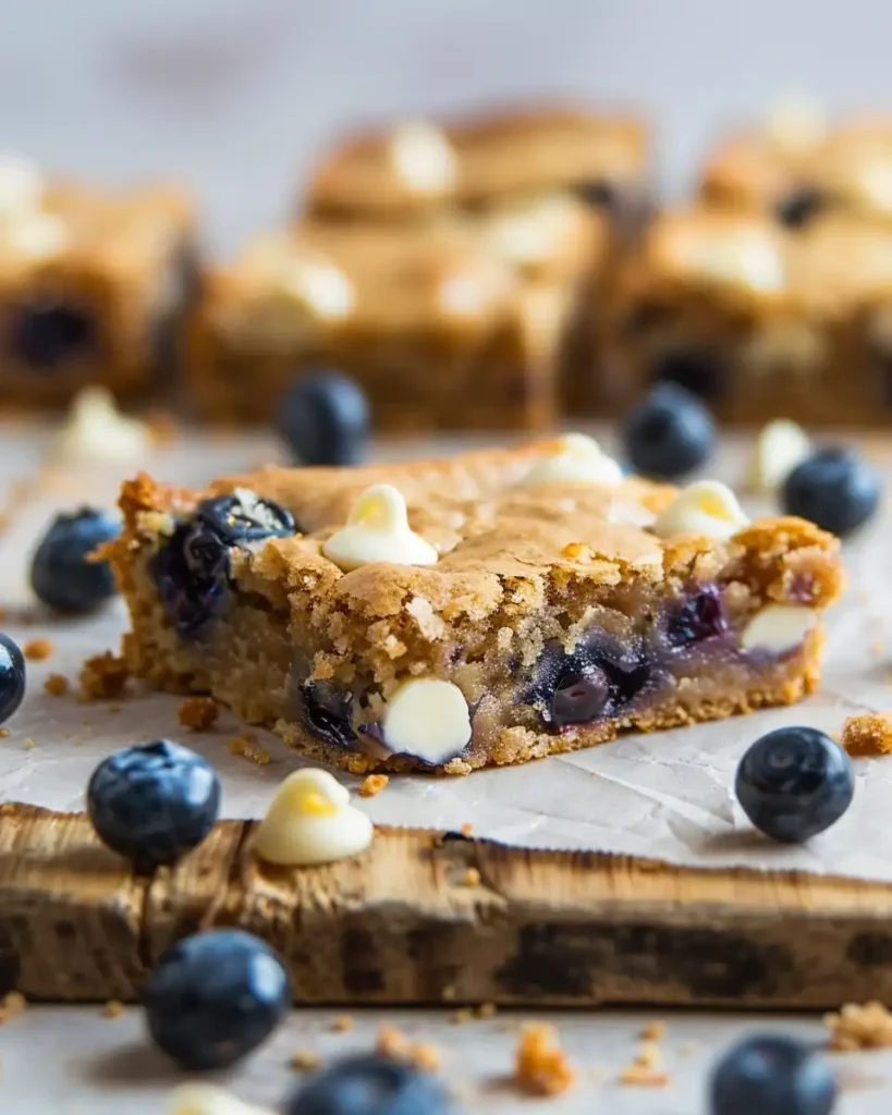 Chewy Blondies I’m Obsessed With This Gooey Easy Dessert 1 u3316835771 Square of golden blondie with visible blueberries c34b479b 7b99 4065 84d2 0351b18c9122 3 compressed
