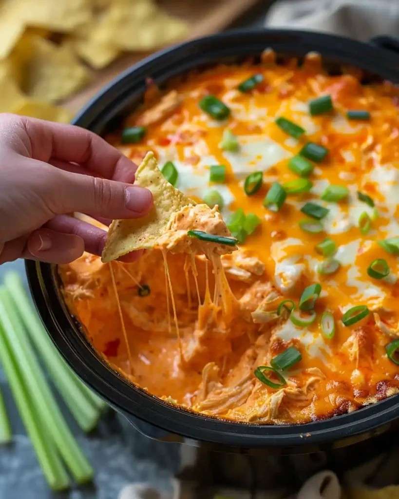 Crockpot Buffalo Chicken Dip Recipe I’m Obsessed With Right Now 2 u3316835771 Top down shot of a crockpot filled with creamy bu 3463dd59 6f9b 4729 bbd7 9d0fe4223d55 1 compressed
