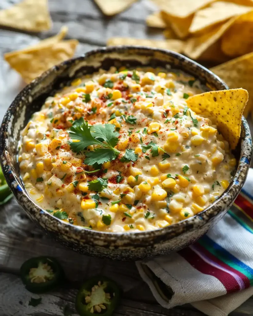The Best Out-of-this-World Corn Dip I’m Obsessed With Right Now 1 u3316835771 Top down shot of a rustic bowl filled with creamy af697d5f de29 4b94 b151 9f717773fcdf 3 compressed