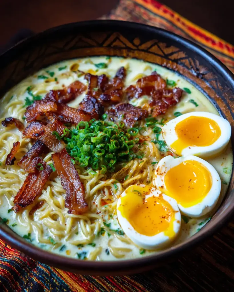 Nouilles ramen carbonara I'M obsessed with this creamy twist! 1 u3316835771 NOUILLES RAMEN CARBONARA ar 45 v 7 4021900f 7308 42e4 bb7a 451e88cd5b88 2 compressed