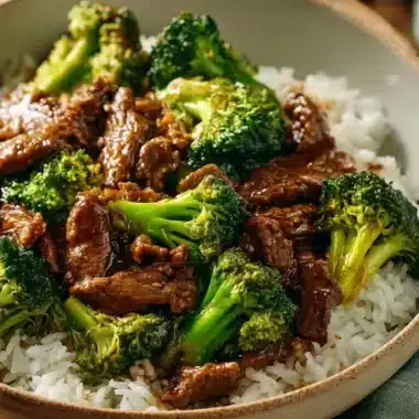 Chinese Beef and Broccoli 1 Delicious plate of Chinese beef and broccoli stir-fry dish