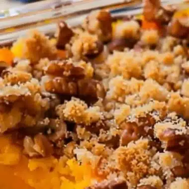 Ruth’s Chris Inspired Sweet Potato Casserole Delight 2 Delicious Ruth's Chris inspired sweet potato casserole topped with marshmallows.