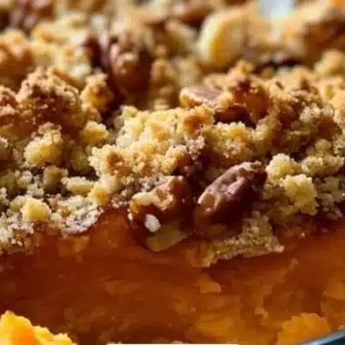 Southern Sweet Potato Casserole 2 Southern sweet potato casserole topped with marshmallows and pecans